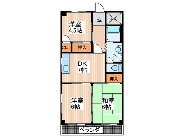 メゾンアイの物件間取画像